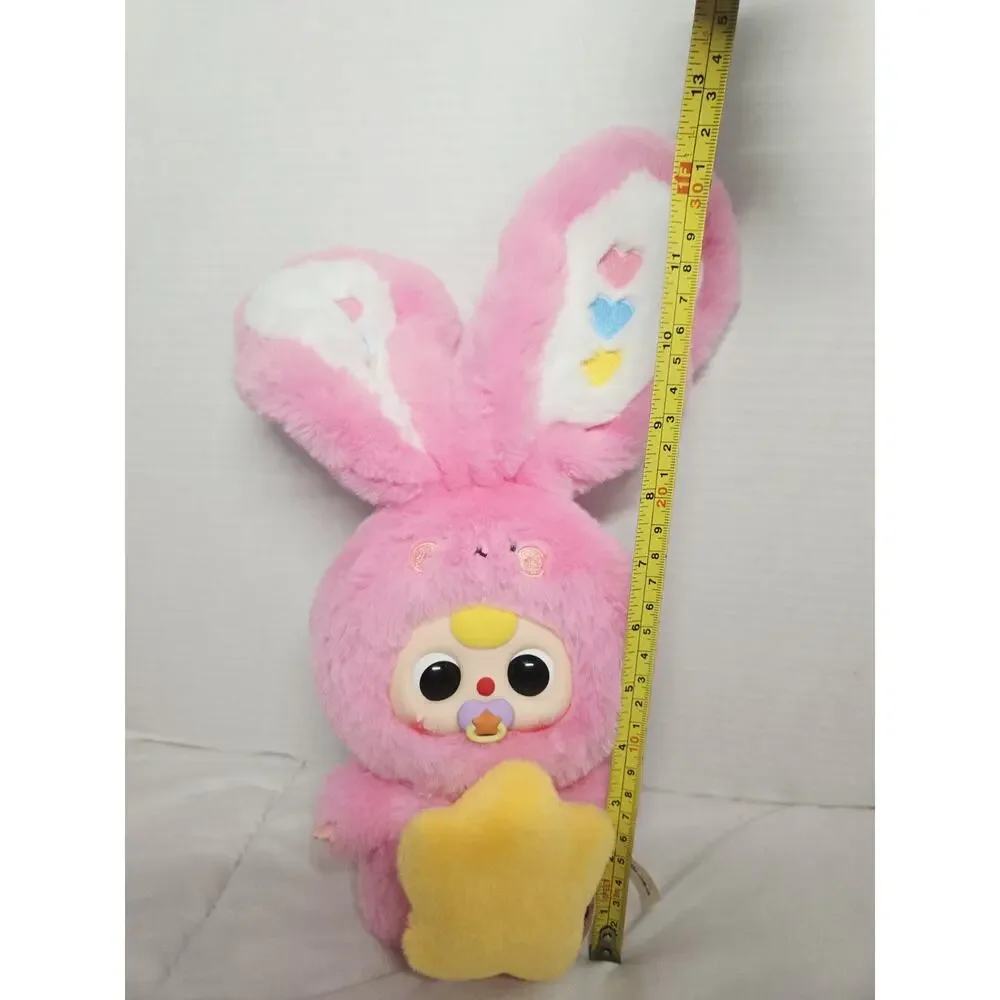 Baby Three Lily Rabbit Town hot pink bunny with Pacifier Original Retired Keycha